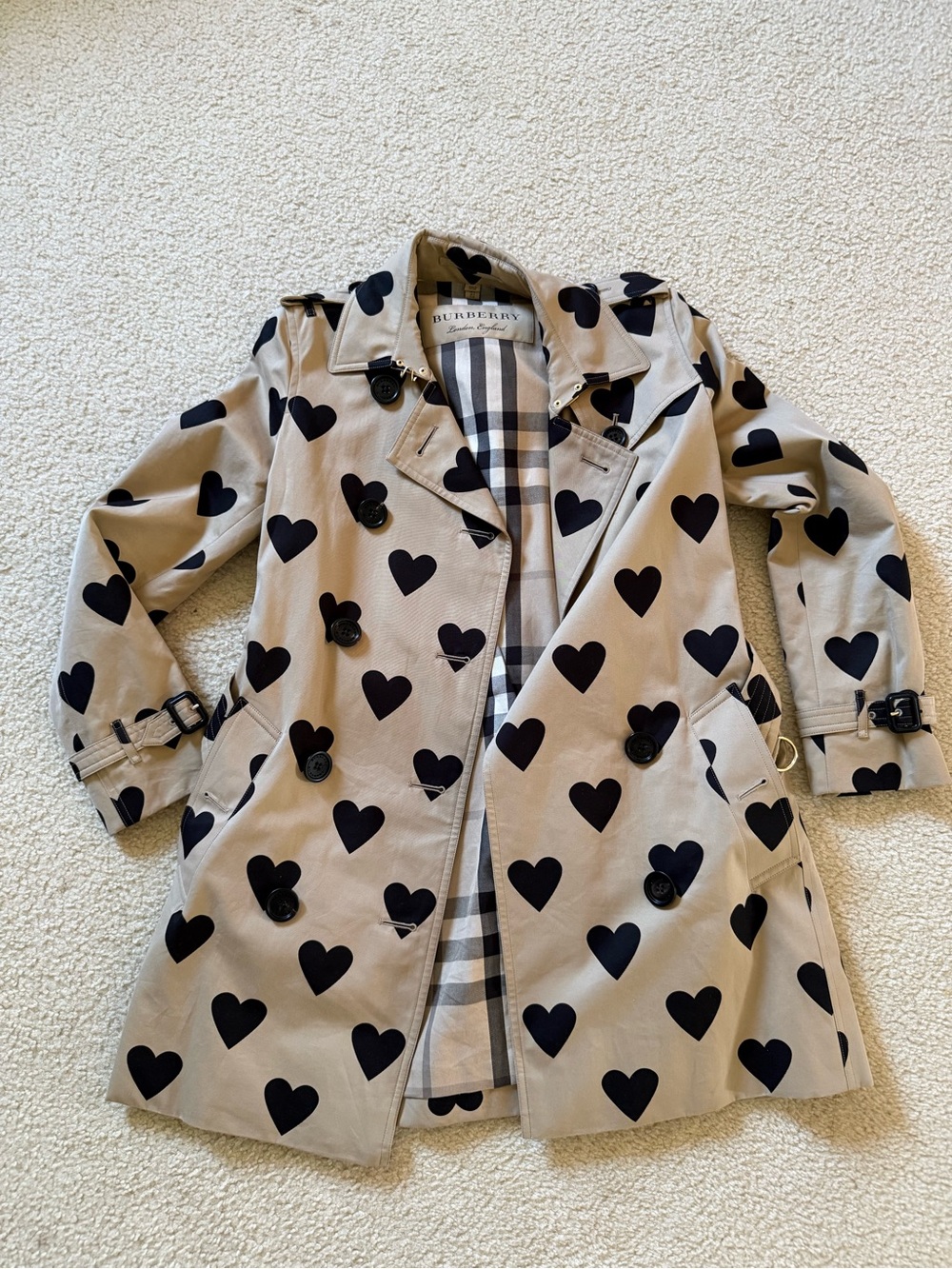Burberry Heart Trench Coat size 4